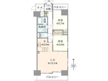 【東京都/墨田区江東橋】メゾンドール錦糸町ツイン 間取り図