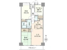 【東京都/墨田区緑】ヴェラハイツ錦糸町 間取り図