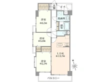 【東京都/墨田区八広】ダイアパレス八広花水木通りトリニティ 間取り図