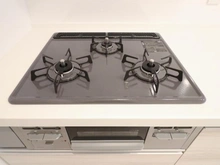 【東京都/墨田区立川】セザール錦糸町 キッチン：三口コンロ