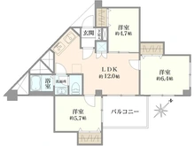 【東京都/練馬区関町南】武蔵野グリーンタウンC棟 間取り図