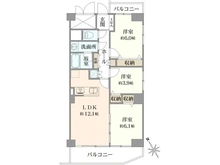 【東京都/葛飾区東堀切】ネオコーポ第2お花茶屋 間取り図