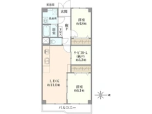 【東京都/江戸川区南篠崎町】南篠崎スカイハイツ A棟 間取り図
