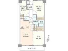 【東京都/葛飾区水元】クレドール水元公園 間取り図