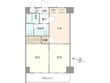【東京都/葛飾区東堀切】ウッディライフお花茶屋 間取り図