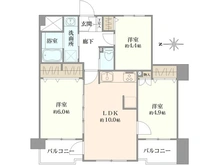 【東京都/江戸川区松江】グリーンパーク新小岩 間取り図