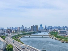 【東京都/墨田区堤通】サングランデ桜橋 眺望：屋上テラスからの眺望