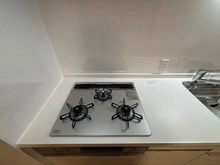 【東京都/墨田区菊川】菊川グリーンハイツ キッチン：三口コンロ