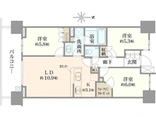 【東京都/江東区亀戸】パークホームズ押上 間取り図