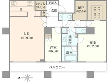 【東京都/墨田区太平】Brilliaタワー東京 間取り図