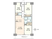 【東京都/江戸川区松江】ライオンズマンション船堀親水公園 間取り図