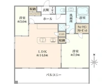 【東京都/墨田区緑】メインステージ錦糸町IX1201 号室 間取り図