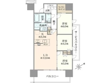 【東京都/江戸川区中央】プレミスト新小岩ルネ 間取り図