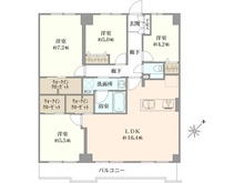 【東京都/墨田区東向島】朝日シティパリオ東向島 間取り図