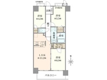 【東京都/江東区毛利】ライオンズマンション錦糸町・恩賜公園 間取り図