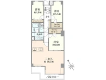 【東京都/多摩市関戸】ザ・スクエア 間取り図
