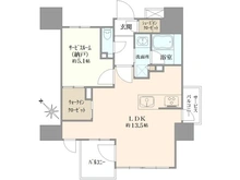 【東京都/府中市本町】クリオ府中ブライトマークス 間取り図