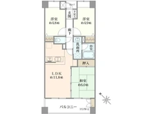 【東京都/多摩市関戸】ライオンズシティ聖蹟桜ヶ丘 間取り図