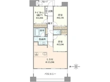【東京都/府中市宮町】ミオカステーロ府中宮町 間取り図