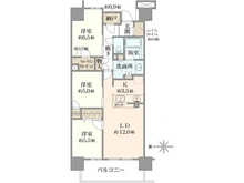 【東京都/八王子市八日町】パークホームズ八王子 間取り図