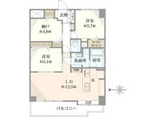 【東京都/府中市八幡町】朝日プラザ府中II 間取り図