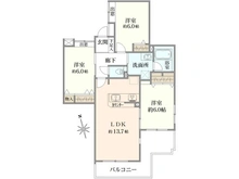 【東京都/多摩市関戸】モリスパークサイド聖蹟桜ヶ丘 間取り図