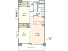 【東京都/府中市緑町】キャッスルマンション府中参番館 間取り図