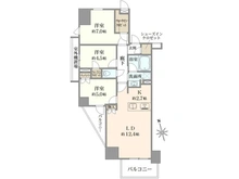 【東京都/府中市八幡町】プレシス府中リヴェスタ 間取り図