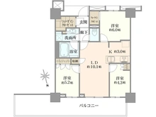 【東京都/多摩市関戸】ブリリアタワー聖蹟桜ヶ丘 ブルーミングレジデンス 間取り図