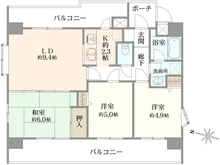 【東京都/国立市泉】キャニオンマンション国立 間取り図