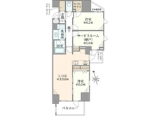 【東京都/府中市八幡町】プレシス府中リヴェスタ 間取り図