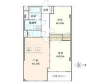 【東京都/調布市多摩川】京王多摩川コーポラス 間取り図
