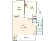 【東京都/調布市染地】多摩川住宅ハ-7号棟 間取り図