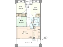 【東京都/府中市押立町】ライオンズ府中武蔵野台 間取り図