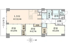 【東京都/杉並区堀ノ内】方南サンハイツ 間取り図
