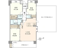 【東京都/日野市落川】ハイホーム聖蹟桜ヶ丘IIブロードテラス 間取り図