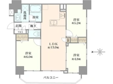 【東京都/府中市八幡町】ベルジュール府中III 間取り図