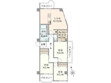 【東京都/府中市緑町】陽輪台府中 間取り図