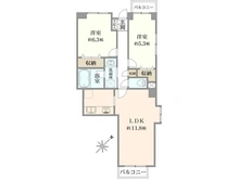 【東京都/府中市本町】府中ビレジll 間取り図