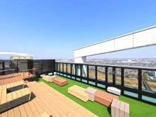 【東京都/多摩市関戸】ブリリア聖蹟桜ヶ丘ブルーミングテラス 共用施設：スカイビューテラス