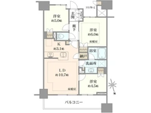 【東京都/多摩市関戸】ブリリア聖蹟桜ヶ丘ブルーミングテラス 間取り図
