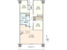【東京都/府中市白糸台】府中武蔵野台グランドハイツ 間取り図
