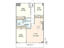 【神奈川県/横浜市鶴見区朝日町】鶴見シティハイツ 間取り図