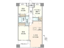 【東京都/府中市南町】ライオンズマンション京王中河原 間取り図