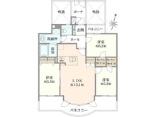 【東京都/府中市武蔵台】レクセルガーデン西国分寺 間取り図