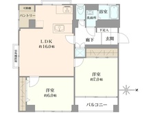【東京都/調布市染地】多摩第1佐佐木マンション 間取り図