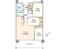【東京都/八王子市松が谷】レクセル多摩センターマークレジデンス 間取り図