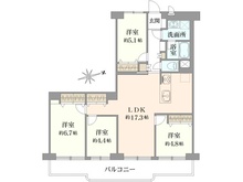 【東京都/府中市緑町】日商岩井府中マンション 間取り図