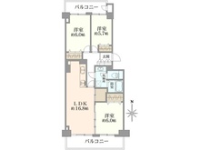 【東京都/八王子市南大沢】グリーンコープ南大沢 6号棟 間取り図
