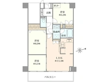 【東京都/多摩市関戸】アーデル聖蹟桜ヶ丘 間取り図